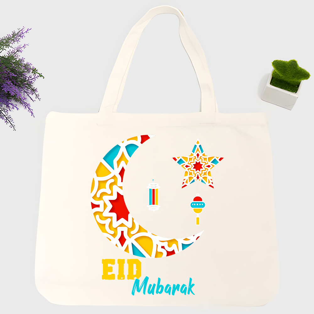 Women Bags For Eid - Sac fourre-tout en toile à motifs