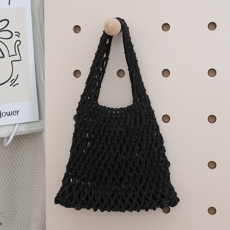 Women'S Best Bags For Travel - Sac à main tissé ajouré pour