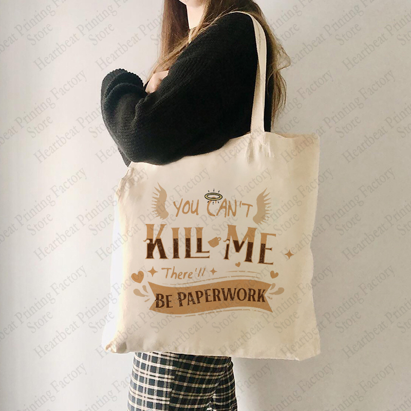 Women'S Best Bags For Travel - Aziraphale-Sac fourre-tout en toile réutilisable pour