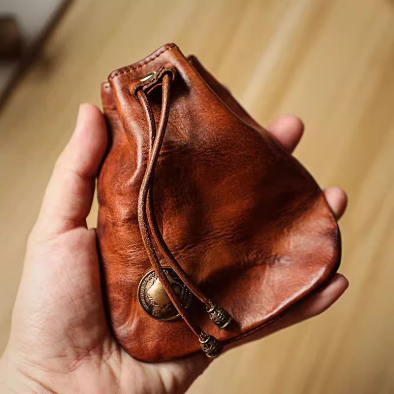 Women'S Japanese Bags - Portefeuille en cuir souple véritable de