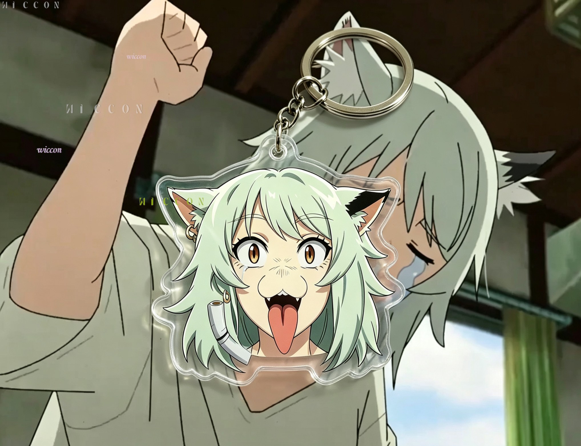 Porte-clés Chat Chainsmoker Ya - Women'S Japanese Bags avis et prix