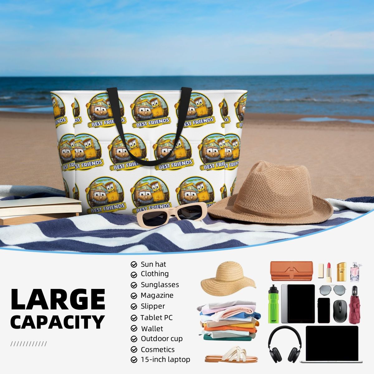 Sac fourre-tout de plage Stink - Women'S Best Bags For Travel avis et prix