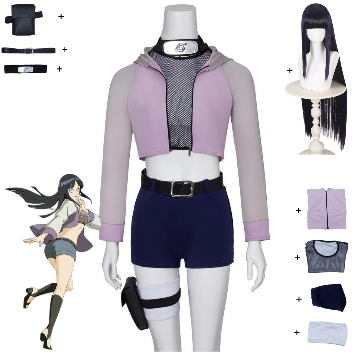 Anime Hyuga Hinata Cosplay Cos - Women'S Japanese Bags avis et prix