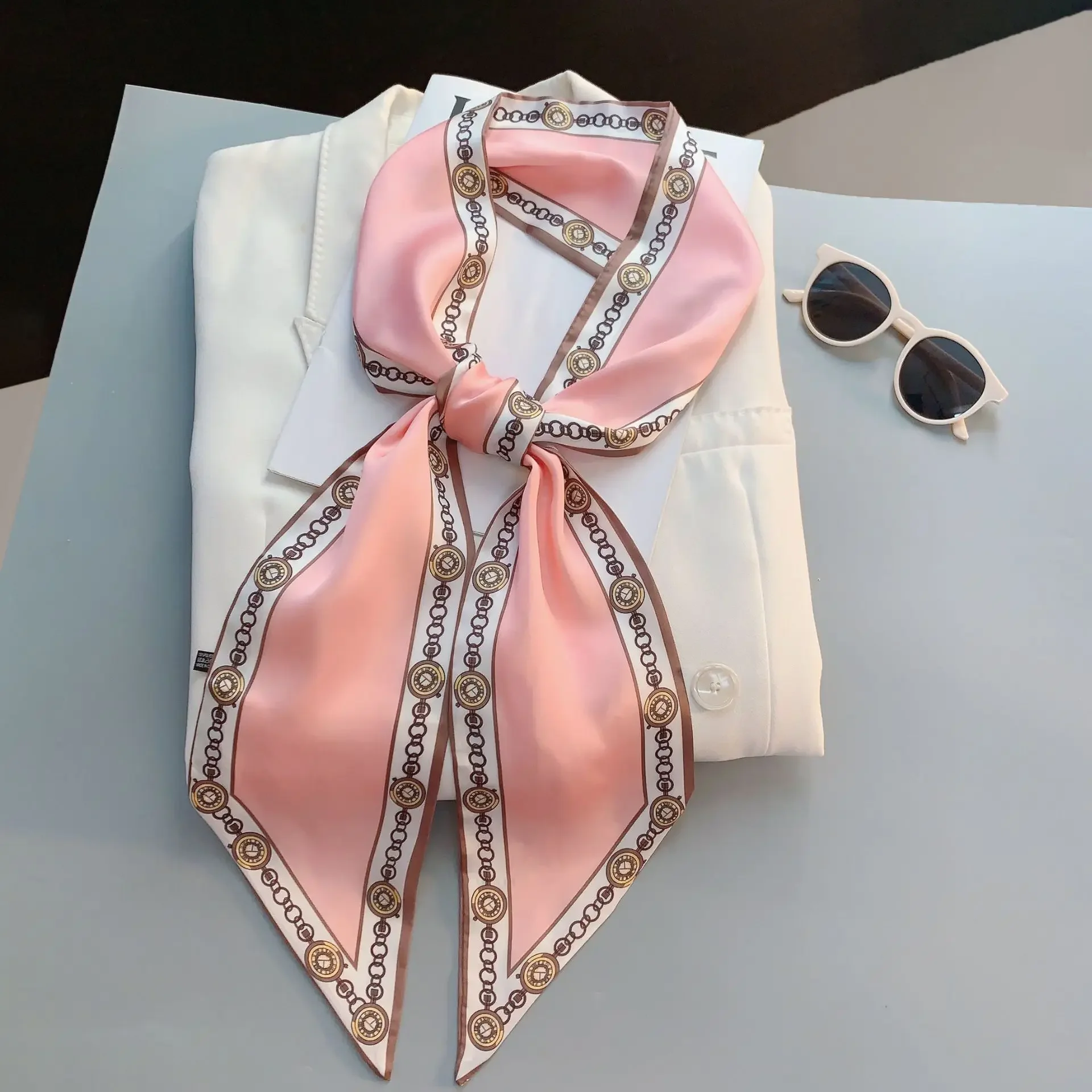 Écharpe fine imprimée à carrea - Women Bags Branded avis et prix
