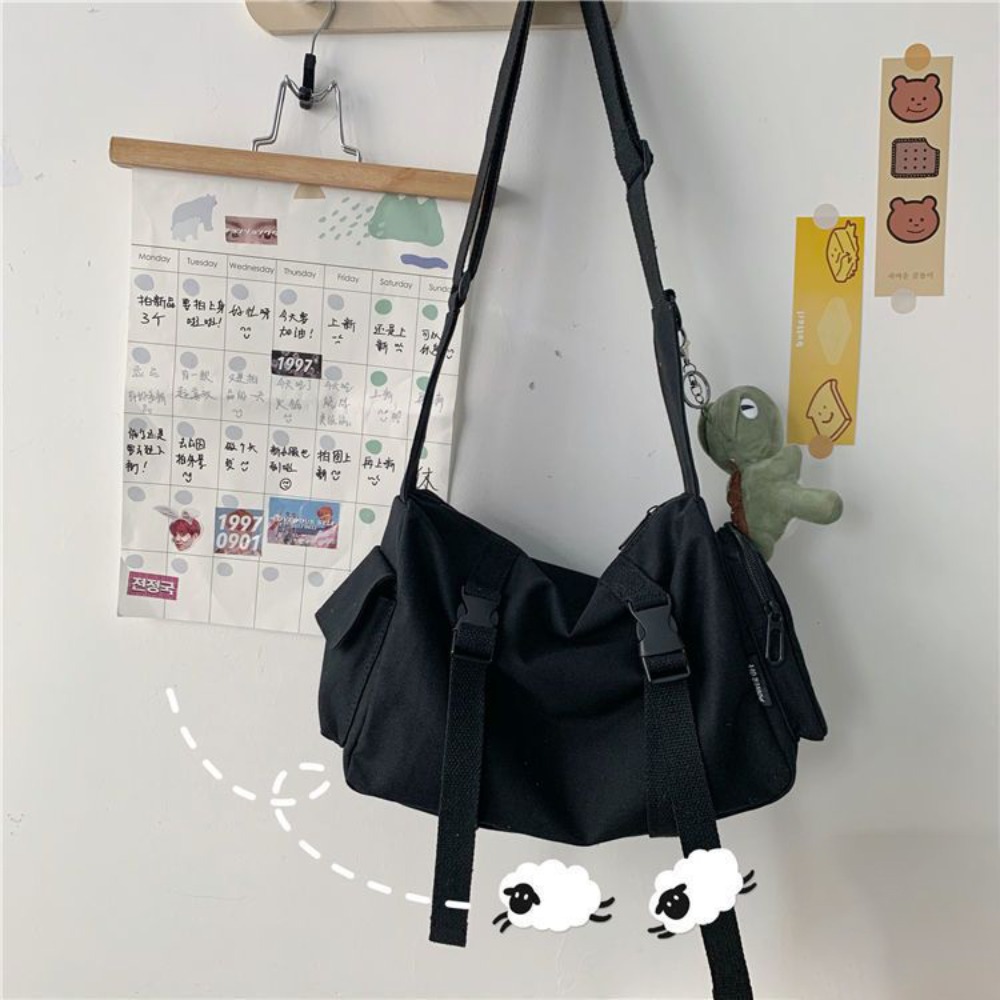 Sac à Bandoulière Noir avec Po - Women'S Japanese Bags avis et prix
