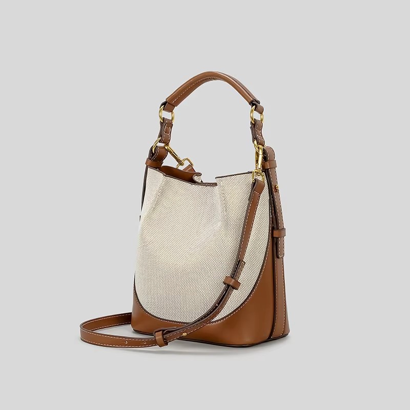 Sac seau en toile à panneaux p - Women Bags Zara avis et prix